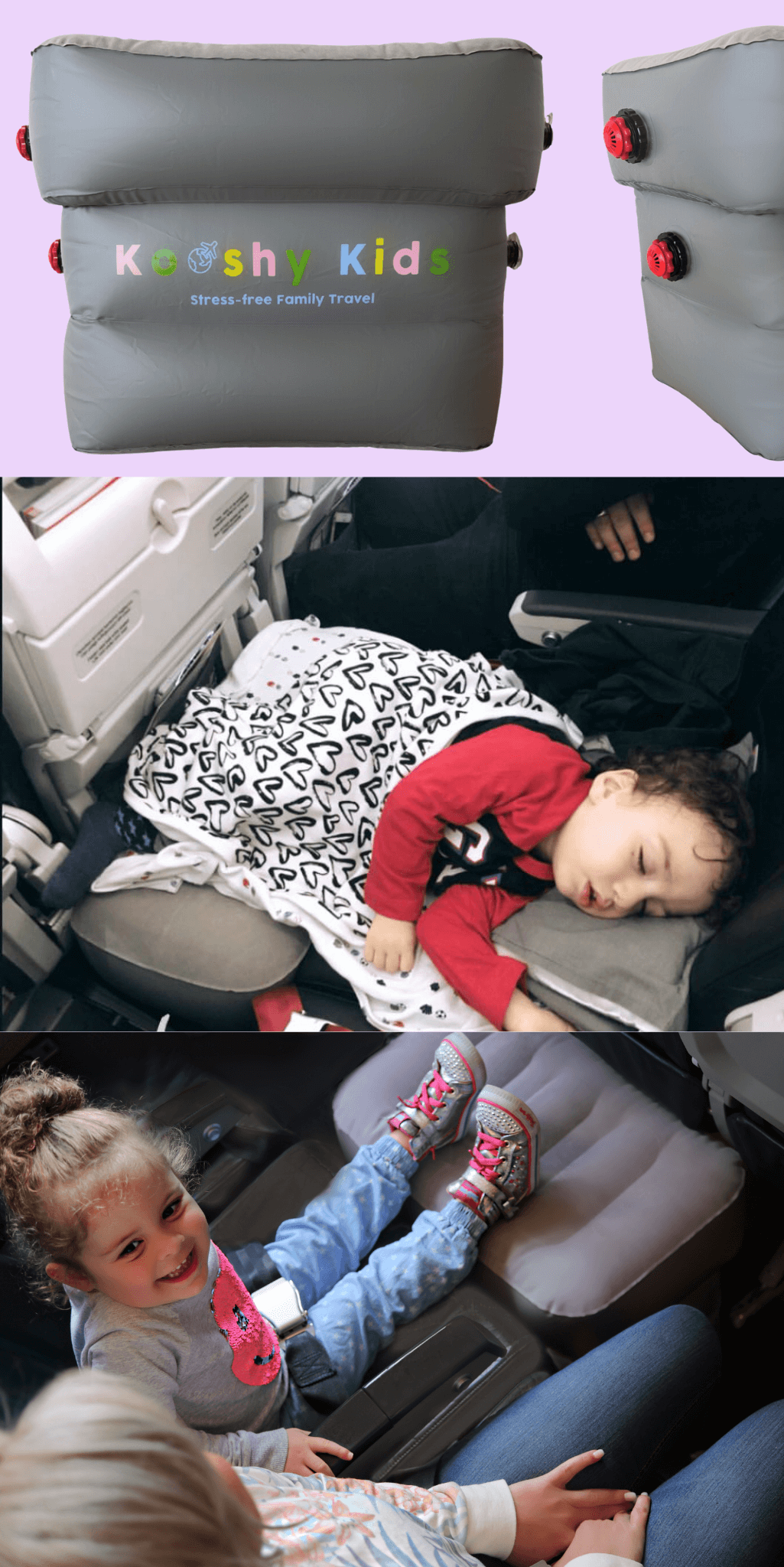 Premium Kooshy Kids Kooshion™ | Footwell Plane Cushion Premium Kooshy Kids Kooshion™ | Footwell Plane Cushion